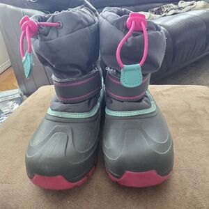 Target Kids Snow Boots - Black and Pink